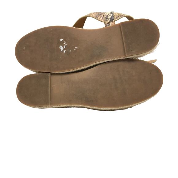 Madewell | Malia Espadrille Sandal in Snake Embossed Leather - Picture 10 of 10